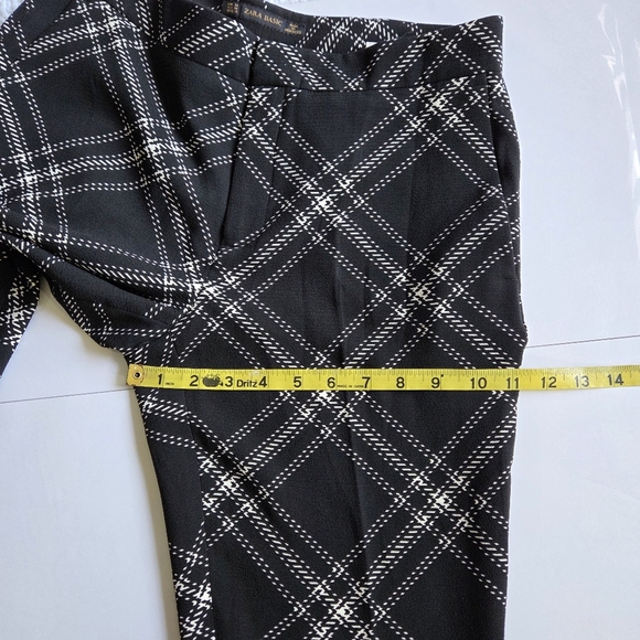 Zara Black and White Plaid Dress Pants - Picture 5 of 8